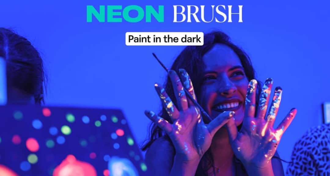 Neon Brush: Paint & Sip Workshop in the Dark